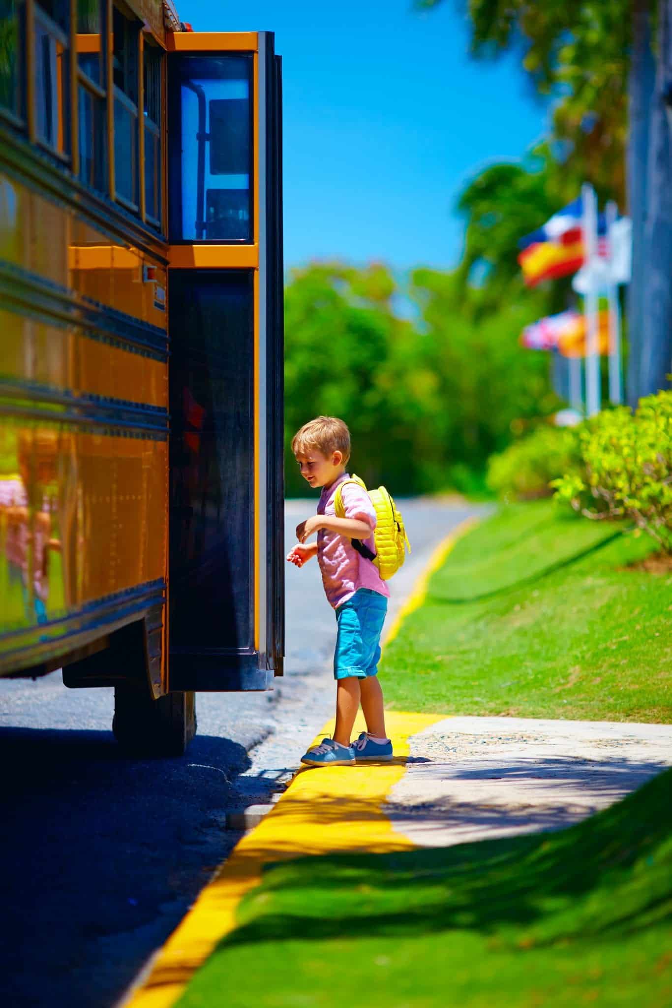 vehicles illegally pass buses