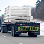 overloaded tractor trailer