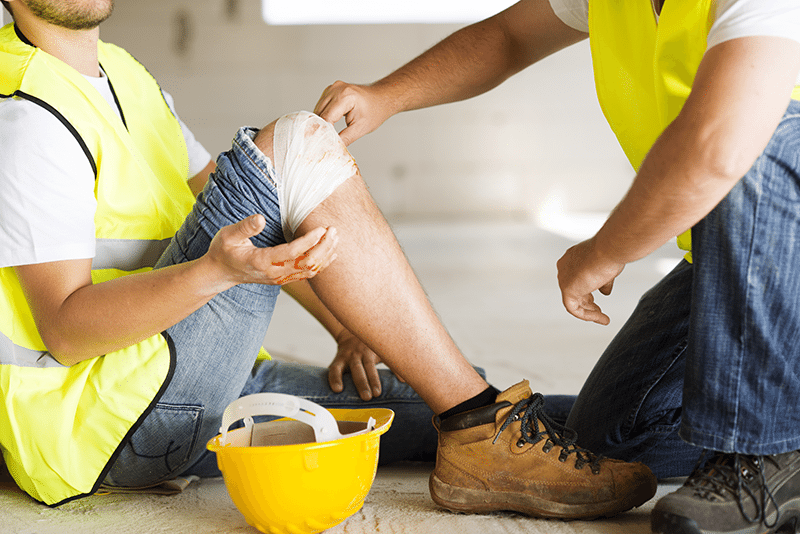 construction accident injured safe