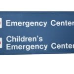 emergency center sign for children's hospital