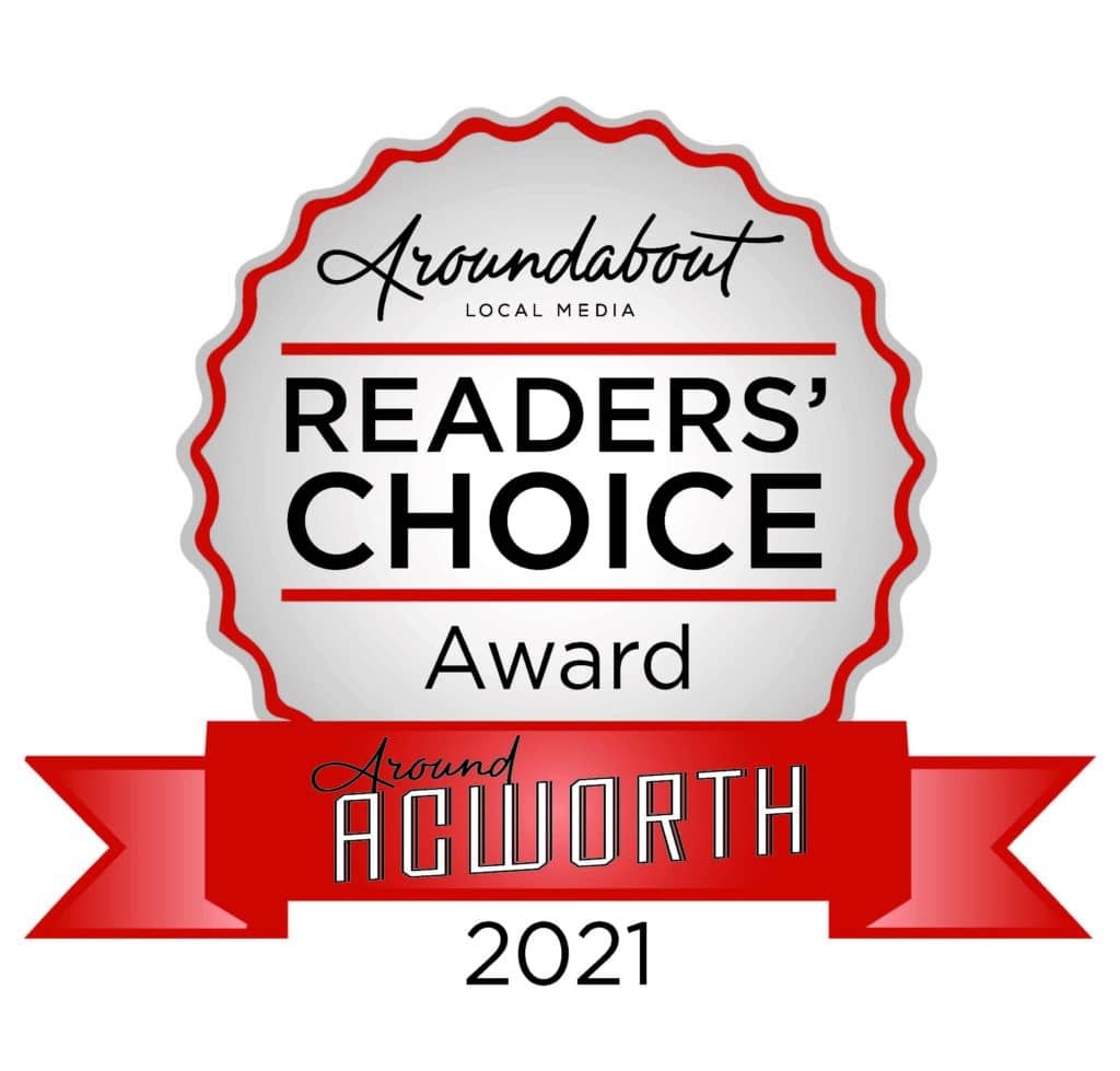 The 2021 Reader's Choice Award From Around Acworth Magazine.