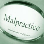 Words in magnifying glass -Malpractice Professional negligence